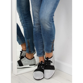 Graue 16-515 graue Sportschuhe schwarz 2