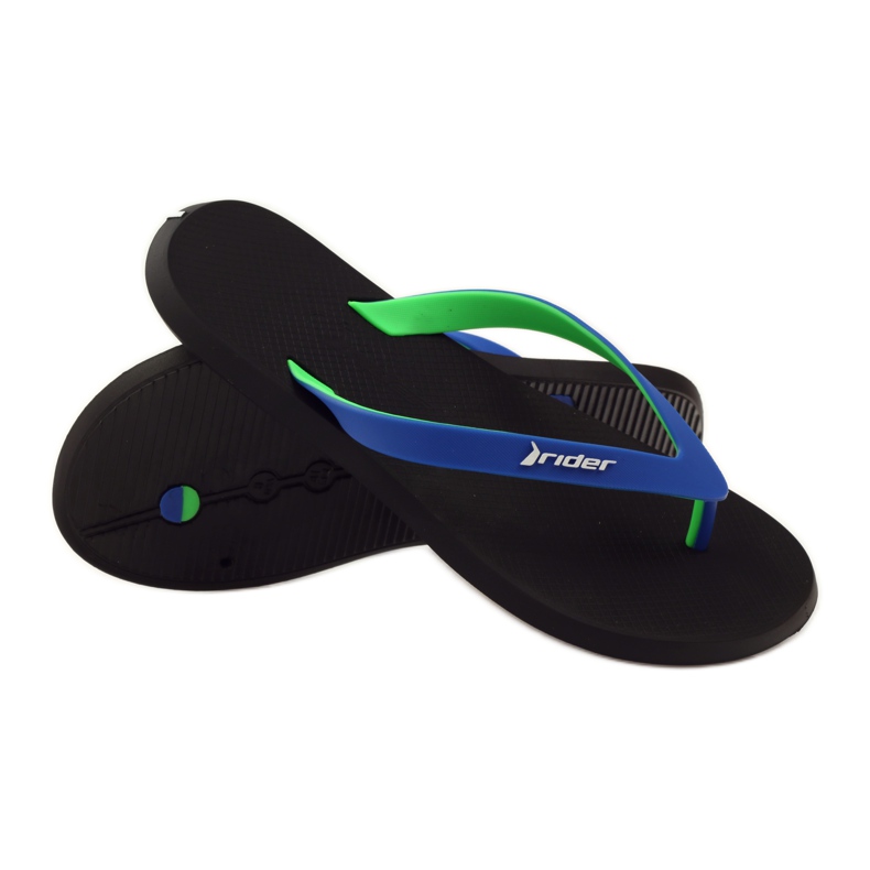 Rider 10594 Herren-Flip-Flops schwarz blau grün 3