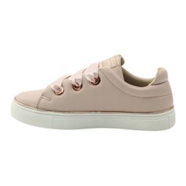 American Club Sneakers Satin American 17508 Schnürsenkel rosa 2