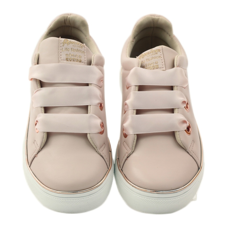 American Club Sneakers Satin American 17508 Schnürsenkel rosa 4