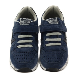 American Club ADI Sport American Leather Inlay marineblau grau 4
