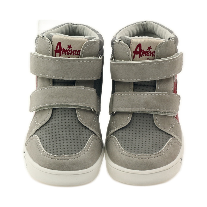 American Club Amerikanische 17353 Sportschuhe rot grau 4