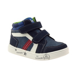 American Club Amerikanische 17353 Sportschuhe navy blau rot weiß 1