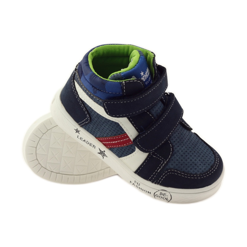 American Club Amerikanische 17353 Sportschuhe marineblau rot weiß 3