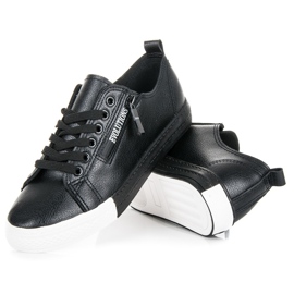 Turnschuhe auf der Plattform schwarz 2