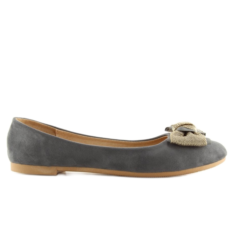 Klassische graue Ballerinas für Damen vs-330 Grey 1