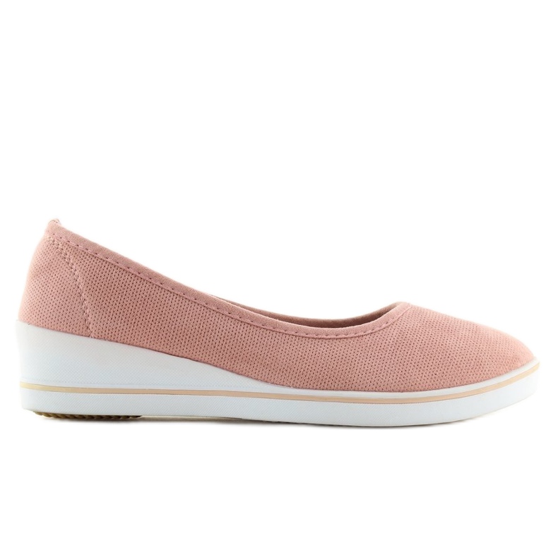 Ballerinas auf Wedges rosa D73 rosa 2