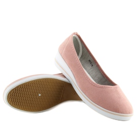 Ballerinas auf Wedges rosa D73 rosa 1