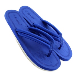 Marineblaue CK38 blaue Flip-Flops für Damen 2
