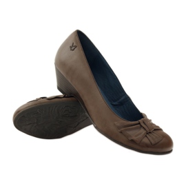 Damenpumps mit Caprice 22307 Schleife braun mehrfarbig 3