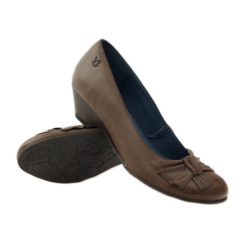 Damenpumps mit Caprice 22307 Schleife braun mehrfarbig 3