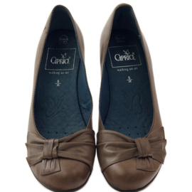 Damenpumps mit Caprice 22307 Schleife braun mehrfarbig 4