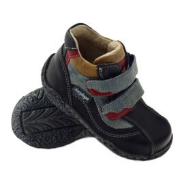 Antylopa Babyschuhe mit Klettverschluss Antilope marineblau schwarz rot 3