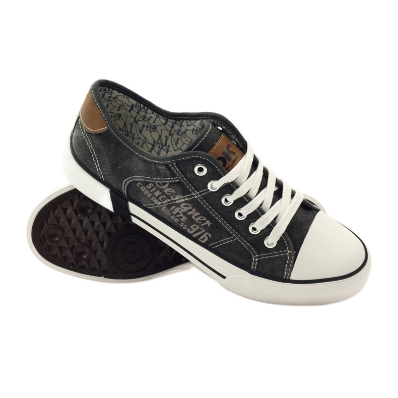 DK Graue Turnschuhe gebunden 0024 3