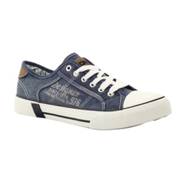DK 0024 Denim-Turnschuhe gebundene Turnschuhe marineblau 1