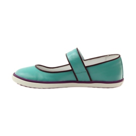 Ballerinas Kinderschuhe Bartek 28368 türkis grün lila weiß 2
