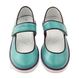 Ballerinas Kinderschuhe Bartek 28368 türkis grün lila weiß 4