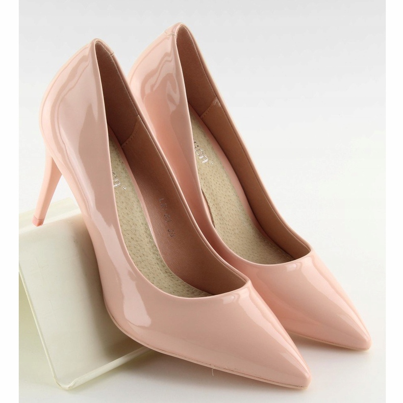Pumps für Damen, rosa lackiert LEI-83 Pink 1