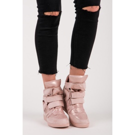 Vices Turnschuhe mit Klettverschluss rosa 2