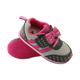 American Club Sportschuhe aus amerikanischem Leder mit Innensohle rosa grau 3