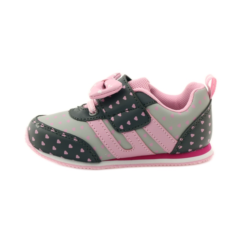 American Club Amerikanische Sportschuhe mit Lederdecksohle rosa grau 2