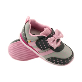 American Club Amerikanische Sportschuhe mit Lederdecksohle rosa grau 3