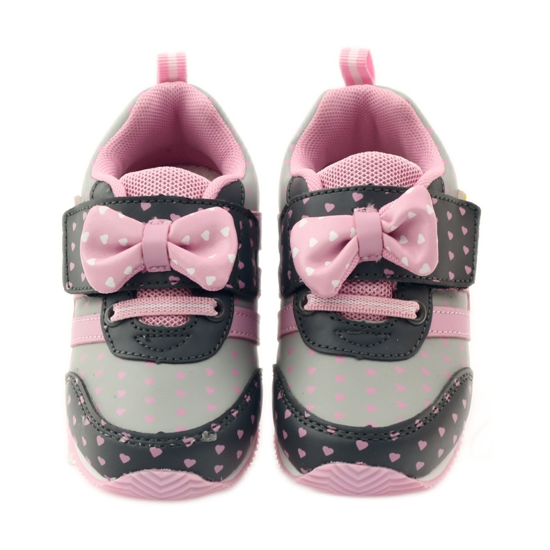 American Club Amerikanische Sportschuhe mit Lederdecksohle rosa grau 4