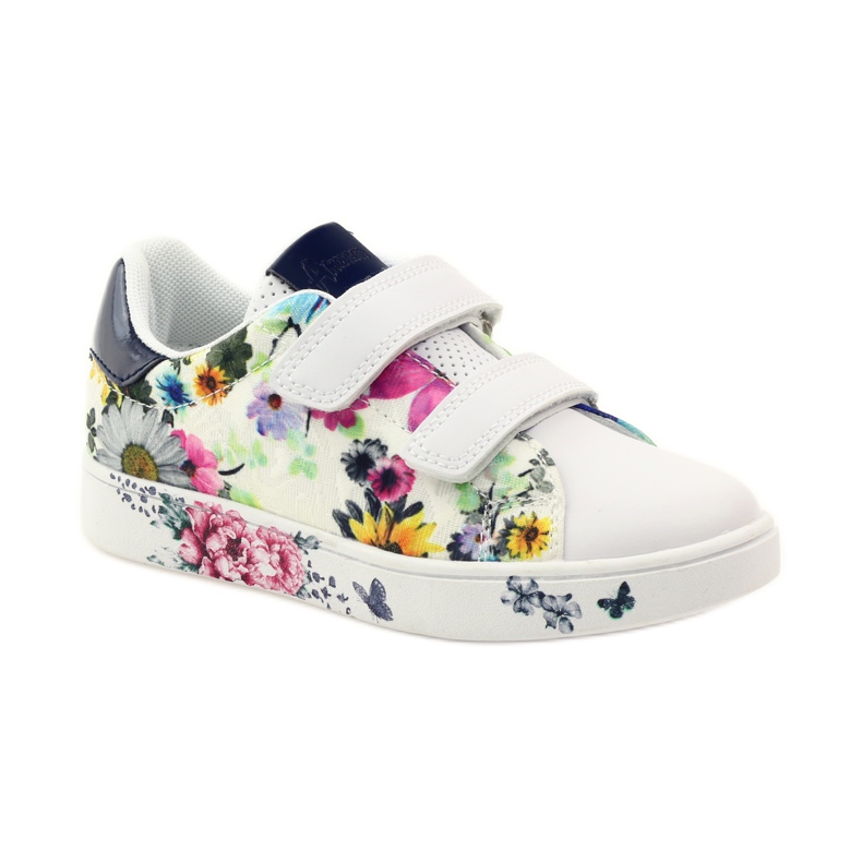 American Club Amerikanische Turnschuhe mit Lederinnensohle mehrfarbig weiß 1