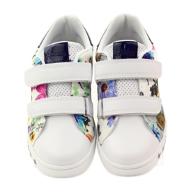 American Club Amerikanische Turnschuhe mit Lederinnensohle mehrfarbig weiß 4