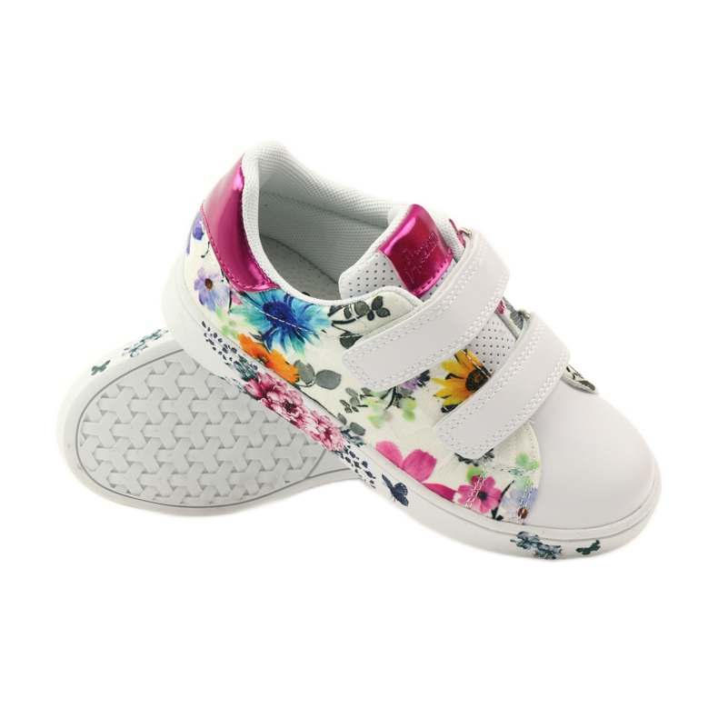 American Club Amerikanische Turnschuhe mit Lederinnensohle mehrfarbig weiß 3