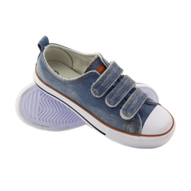 American Club Turnschuhe aus amerikanischem Denim blau 3