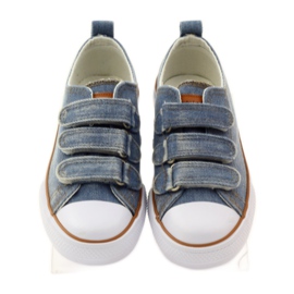 American Club Turnschuhe aus amerikanischem Denim blau 4