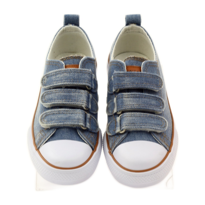 American Club Turnschuhe aus amerikanischem Denim blau 4