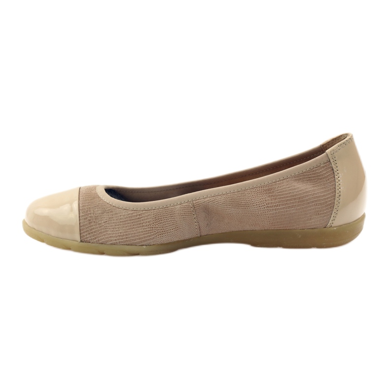 Caprice Damen Ballerinas 22152 Leder beige 2