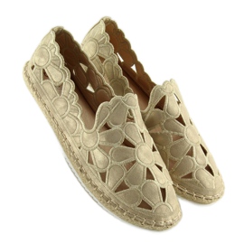 Durchbrochene Espadrilles für Damen in Gold LT86 Gold golden 1