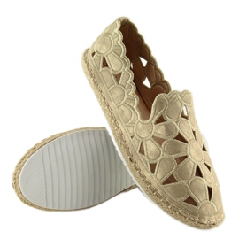 Durchbrochene Espadrilles für Damen in Gold LT86 Gold golden 2