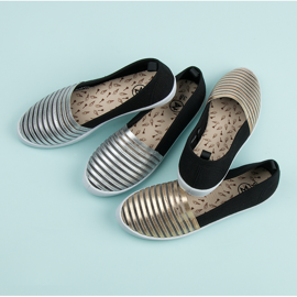 Mckeylor Schwarz-goldene Sneaker zum Hineinschlüpfen gelb 1