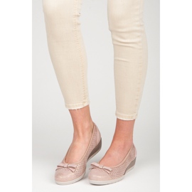 Vinceza Ballerina mit Schleife rosa 1