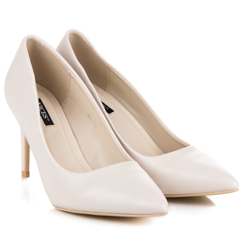 Vices Pastellfarbene High Heels braun 1