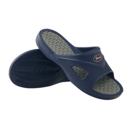 American Club Herren Schaumstoff Badeschuhe American Gr marineblau 3