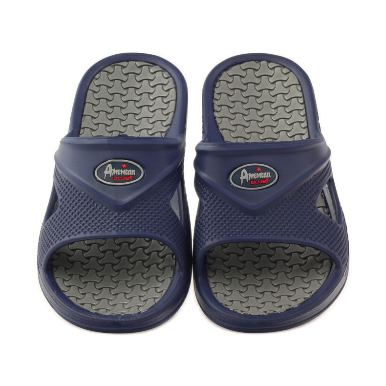 American Club Herren Schaumstoff Badeschuhe American Gr marineblau 4