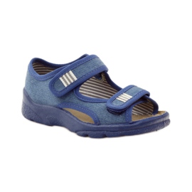 Jungensandalen mit Rüben Befado 113x010 marineblau blau 1