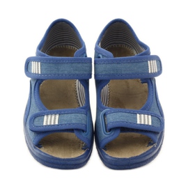 Jungensandalen mit Rüben Befado 113x010 navy blau blau 4