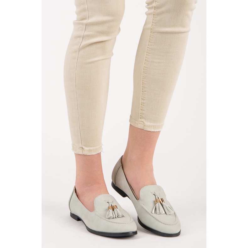 Vices Loafer mit Fransen grau 2