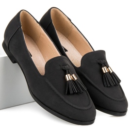 Vices Loafer mit Fransen schwarz 2
