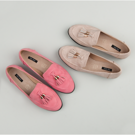 Vices Loafer mit Fransen rosa 1