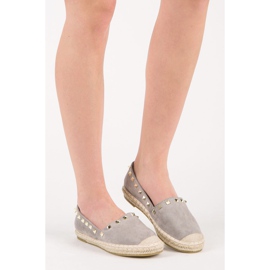Seastar Wildleder-Espadrilles mit Nieten grau 1