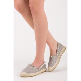 Seastar Wildleder-Espadrilles mit Nieten grau 2