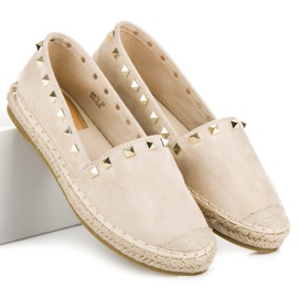 Seastar Wildleder-Espadrilles mit Nieten braun 2
