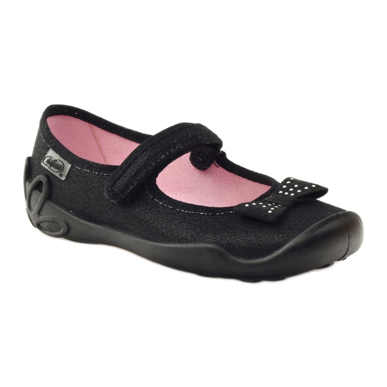 Befado Kinderschuhe, Ballerina-Slipper 114Y240 schwarz grau 1